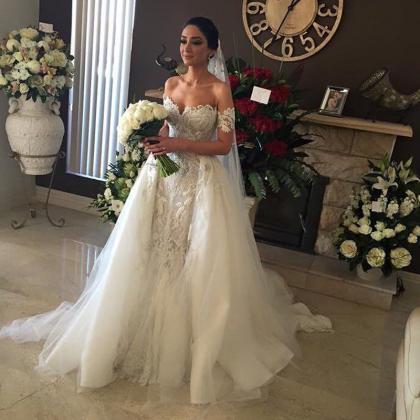 Ball Gown Lace Wedding Dresses Custom Made..