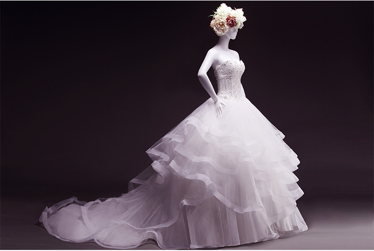 Ulasa Tassel Lace Sling Flared sleeves maxi wedding dress